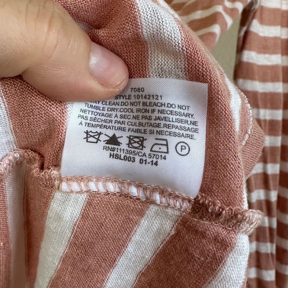 Tory Burch Linen Striped Boatneck Top - Picture 8 of 9